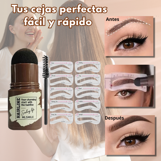 Kit para cejas - ¡Tus cejas perfectas en solo 10 segundos con este maravilloso sello para cejas!
